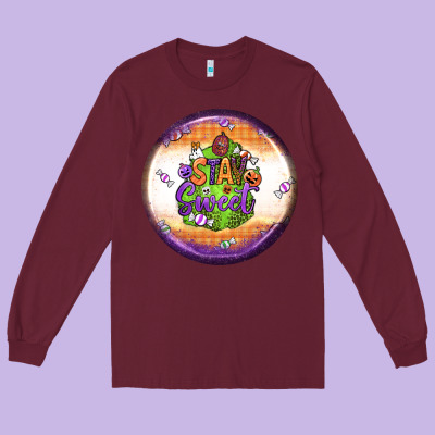 Stay Sweet Earrings Long Sleeve Tee Designed By Bundleandbundleshop