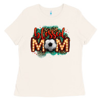 Bone blessed soccer mom lightbulb letters Ladies Tee - OliviaCreatesArt