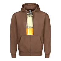 Chestnut yellow beer bottle Zipper Hoodie - AdoDesignShop