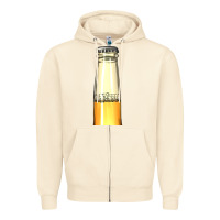 Sandshell yellow beer bottle Zipper Hoodie - AdoDesignShop