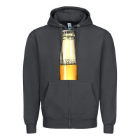 Smoke yellow beer bottle Zipper Hoodie - AdoDesignShop