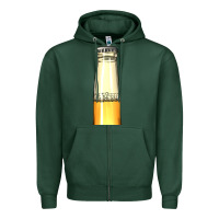Sports Green yellow beer bottle Zipper Hoodie - AdoDesignShop