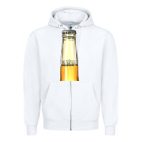 White yellow beer bottle Zipper Hoodie - AdoDesignShop
