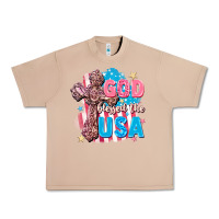 Burro God Blessed the USA Urban Heavy Tee - FaDigitalArtStudio