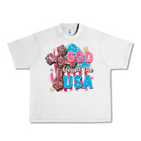 Lunar Rock God Blessed the USA Urban Heavy Tee - FaDigitalArtStudio