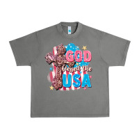 Tornado God Blessed the USA Urban Heavy Tee - FaDigitalArtStudio