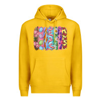 Lemon Easter Brushstrokes Premium Hoodie - RanaPortraitStore