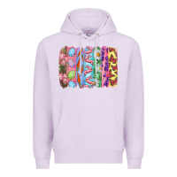 Lilac Easter Brushstrokes Premium Hoodie - RanaPortraitStore