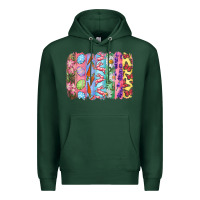 Sports Green Easter Brushstrokes Premium Hoodie - RanaPortraitStore