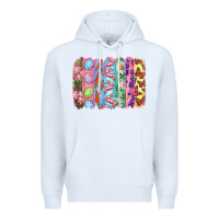 White Easter Brushstrokes Premium Hoodie - RanaPortraitStore