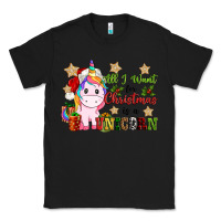 Black all i want for christmas is a unicorn Classic Tee - CowGirlArtShop