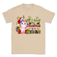 Mushroom all i want for christmas is a unicorn Classic Tee - CowGirlArtShop