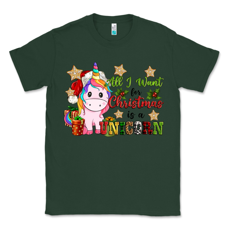 All I Want For Christmas Is A Unicorn Classic Tee by CowGirlArtShop | Teevron