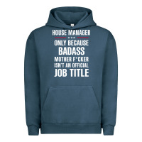 Pigment Midnight Navy gift for badass house manager Urban Hoodie - DesigneFamous