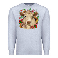 Heather Grey christmas charolais Premium Sweatshirt - JahusDesignShop
