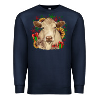 Navy christmas charolais Premium Sweatshirt - JahusDesignShop