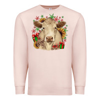 Pale Pink christmas charolais Premium Sweatshirt - JahusDesignShop