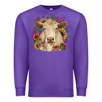 Purple christmas charolais Premium Sweatshirt - JahusDesignShop