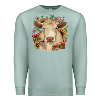 Seafoam christmas charolais Premium Sweatshirt - JahusDesignShop