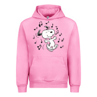 Fuchsia Pink dancing dog Urban Hoodie - DesigneFamous