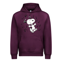 Mauve Wine dancing dog Urban Hoodie - DesigneFamous