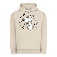 Pigment French Oak dancing dog Urban Hoodie - DesigneFamous