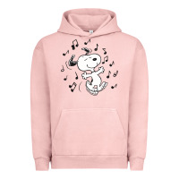 Pigment Salmon dancing dog Urban Hoodie - DesigneFamous