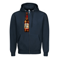 Navy red beer bottle Zipper Hoodie - AdoDesignShop