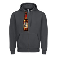 Smoke red beer bottle Zipper Hoodie - AdoDesignShop