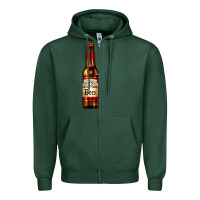 Sports Green red beer bottle Zipper Hoodie - AdoDesignShop
