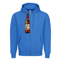 True Royal red beer bottle Zipper Hoodie - AdoDesignShop