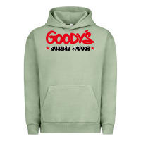 Pigment Oil Green goody's burger house Urban Hoodie - DesigneFamous