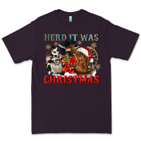 Plum herd it was christmas Premium Tee - CowGirlArtShop
