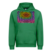 Emerald colorful zebra background Urban Hoodie - RanaPortraitStore