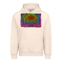 Sandshell colorful zebra background Urban Hoodie - RanaPortraitStore