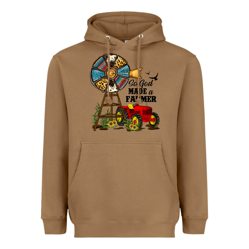 So God Made A Farmer Heavyweight Hoodie by JahusDesignShop | Teevron