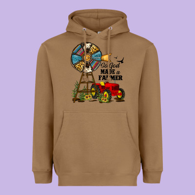 So God Made A Farmer Heavyweight Hoodie Designed By Jahusdesignshop