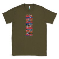 Army Green usa flag and cross penwraps Classic Tee - Artiststas