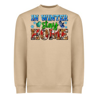Mushroom in winter stay home with gloves Heavyweight Sweatshirt - AdoDesignShop