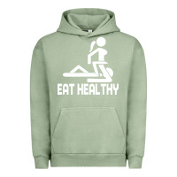 Pigment Oil Green eat healthy Urban Hoodie - DesigneFamous
