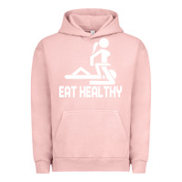 Pigment Salmon eat healthy Urban Hoodie - DesigneFamous