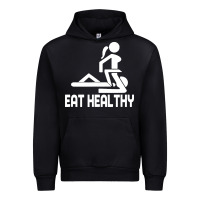 Black eat healthy Urban Hoodie - DesigneFamous