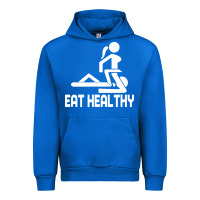 Cobalt eat healthy Urban Hoodie - DesigneFamous