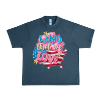 Midnight Navy Merica leopard lightning bolt Urban Heavy Tee - FaDigitalArtStudio