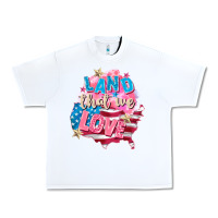 White Merica leopard lightning bolt Urban Heavy Tee - FaDigitalArtStudio