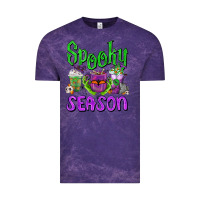 Cloud Purple Spooky Season Coffee Cups Vintage Tee - FaDigitalArtStudio