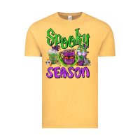 Vintage Mustard Spooky Season Coffee Cups Vintage Tee - FaDigitalArtStudio
