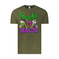 Vintage Olive Spooky Season Coffee Cups Vintage Tee - FaDigitalArtStudio