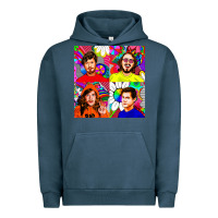 Pigment Midnight Navy workaholics Urban Hoodie - DesigneFamous