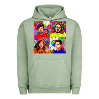 Pigment Oil Green workaholics Urban Hoodie - DesigneFamous